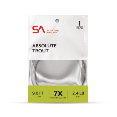 SCIENTIFIC  ANGLERS ABSOLUTE TROUT 9 FT SINGLE PACK