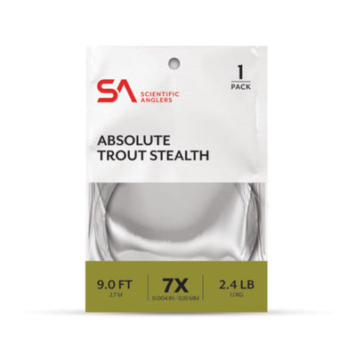 SCIENTIFIC ANGLERS ABSOLUTE TROUT STEALTH 9FT SINGLE PACK